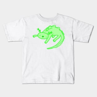 Green Axolotl Kids T-Shirt